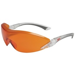 Védőszemüveg 3M 2846 állítható szögű/hosszúságú rugalmas szár narancs
