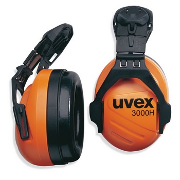 Fültok Uvex dbex 3000h sisakra szerelhető (uvex airwing sisak) (SNR 29dB) narancs