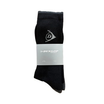 Dunlop zokni 80% pamut 17% poliamid 3% elasztán, fekete, 41-45