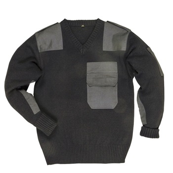 NATO pulóver, 100% acryl, pamut rátétek