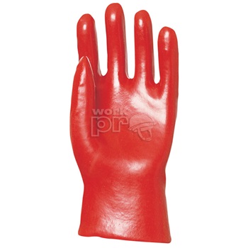 PVC light 27 cm-es, piros, gazdaságos védőkesztyű