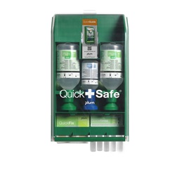 Plum QuickSafe Basic elsősegély állomás, utántölthető, átlátszó fedél