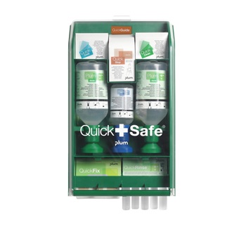 Plum QuickSafe Complete elsősegély állomás, utántölthető, átlátszó fedél