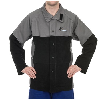86 cm. length Arc Knight®jacket, HD 520 gr./m2 FR cotton, leather reinforcement