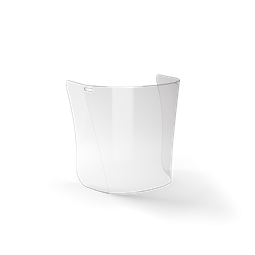 Arcvédő Irudek Safe AC, páramentes, áttetsző, 200mm