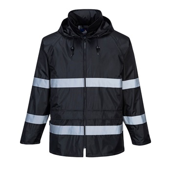 Classic Iona esőkabát, fényvisszaverő csíkkal, 100%poliészter, 210g,