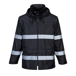 Classic Iona esőkabát, fényvisszaverő csíkkal, 100%poliészter, 210g,