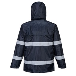 Classic Iona esőkabát, fényvisszaverő csíkkal, 100%poliészter, 210g,