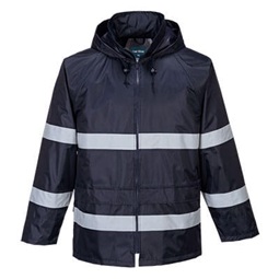 Classic Iona esőkabát, fényvisszaverő csíkkal, 100%poliészter, 210g,