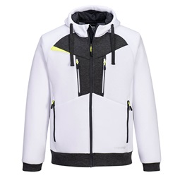 DX4 kapucnis pulóver, 75% poliészter 20% rayon, 5% elasztán, cipzáras zsebek