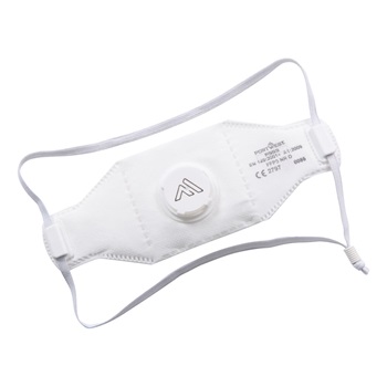 EAGLE FFP3 szelepes Dolomite összehajtható maszk (Pk10), fehér, ONE_SIZE