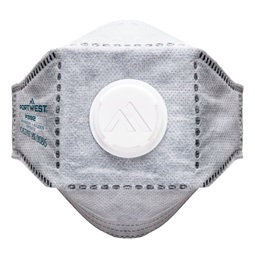 EAGLE FFP3 szénszelepes, összehajtható, lapos légzőkészülék (10 darab), fehér, ONE_SIZE