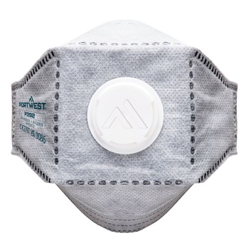 EAGLE FFP3 szénszelepes, összehajtható, lapos légzőkészülék (10 darab), fehér, ONE_SIZE