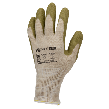 EUROHEAT GREEN LATEX MÁRTOTT ÖKO KESZTYŰ