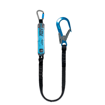 Energiaelnyelő Irudek Astun Flex I 180HWA (382) automata acél csatlakozóval, fekete/kék, 140-180cm