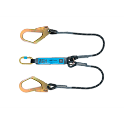 Energiaelnyelő Irudek Astun Y 100HSS (363 100) + 3 acél karabiner, szürke/fekete, 100cm