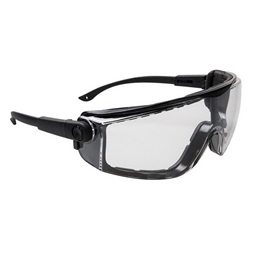 Focus védőszemüveg széles látómezővel állítható és hosszítható szárral.