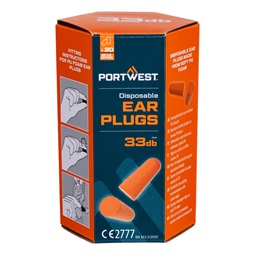 Füldugó PU hab (30 pár), narancs, ONE_SIZE