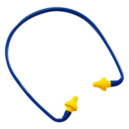 Füldugó pántos, kúpos (1 pár), sárga, ONE_SIZE