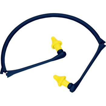 Füldugó poliuretan polipropilén összehajtható pánttal (1pár/csomag) blue/yellow