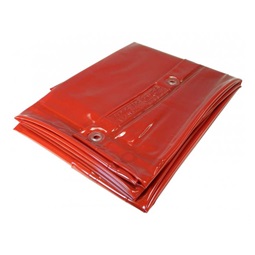Hegesztő védőfüggöny, 465x1800mm, piros, 5db / csomag