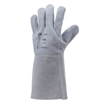 Hegesztőkesztyű, Euroweld 2515 marhahasíték,15cm, szürke, 10