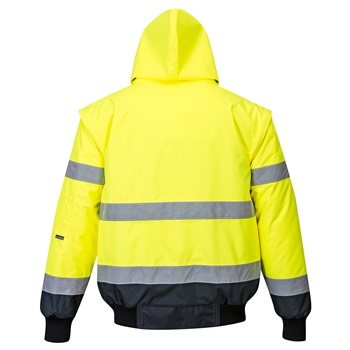 Hi-Vis Kontrast Bomber dzseki 3 az 1-ben