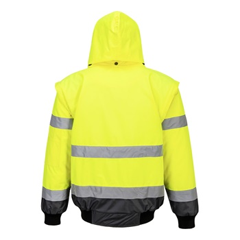 Hi-Vis Kontrast Bomber dzseki 3 az 1-ben