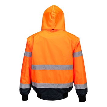 Hi-Vis Kontrast Bomber dzseki 3 az 1-ben