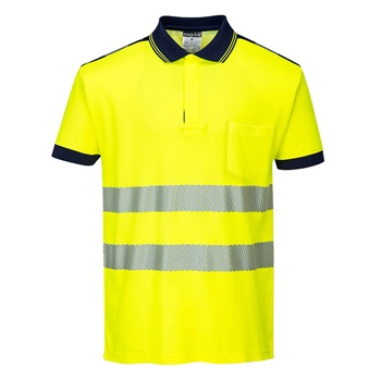 HiVis Tex Pro fényvisszaverő csíkokkal készült Cotton Comfort pólóing