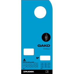 Információs tábla Irudek GAKO PLATE