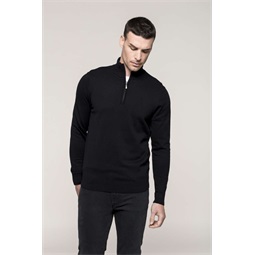 KARIBAN MENS 1/4 ZIP JUMPER KARIBAN