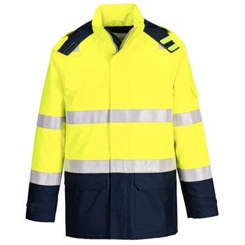 Kabát Bizflame Rain+ Hi-Vis Light Arc lángálló