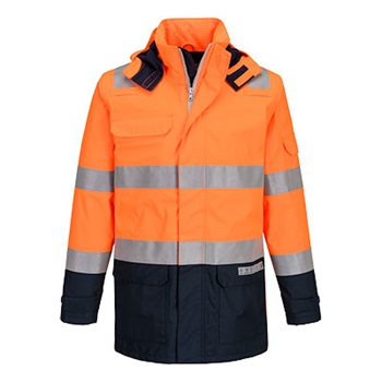 Kabát Bizflame Rain+ Hi-Vis Light Arc lángálló