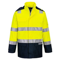 Kabát Bizflame Rain+ Hi-Vis Light Arc lángálló