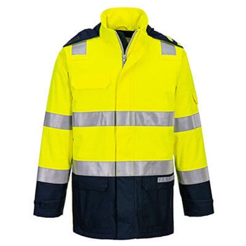 Kabát Bizflame Rain+ Hi-Vis Light Arc lángálló