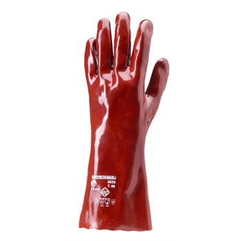 Kesztyű Eurochem 3636 mártott pvc, sav-/lúg-/olajálló, 36cm