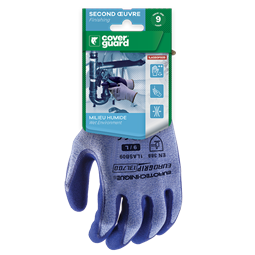 Kesztyű Eurogrip duplarétegű latex tenyérrel