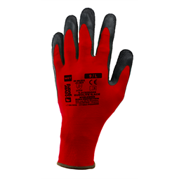 Kesztyű Eurolite 1LACE tenyerén fekete latex