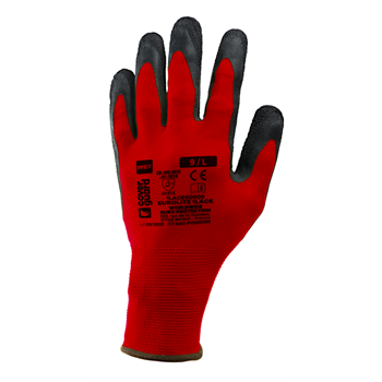 Kesztyű Eurolite 1LACE tenyerén fekete latex