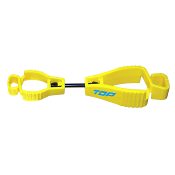 Kesztyűtartó csipesz műanyag, sárga