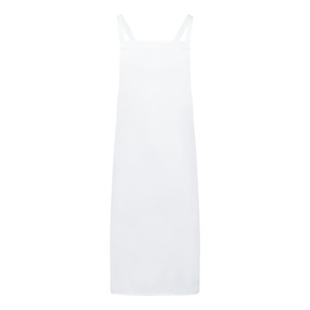 Kötény hátul keresztben megkötött