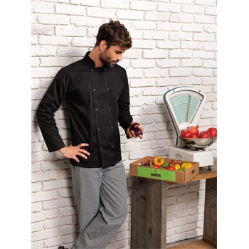 LONG SLEEVE PRESS STUD CHEFS JACKET