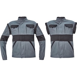 MAX NEO kabát, 100% pamut, 260g/m2, levehető ujjak, rugalmas mandzsetta