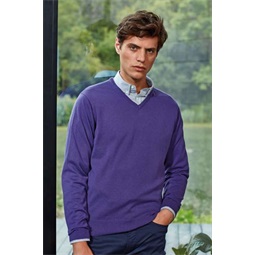 MENS V-NECK KNITTED SWEATER