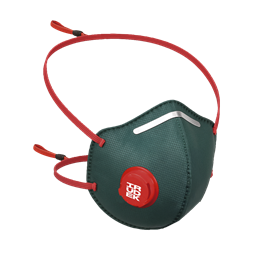 Maszk Irudek IRU 414-Slov FFP2 szelepes, zöld, universal