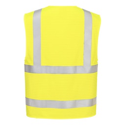 Mellény Bizflame Hi-Vis FR cipzáras jól láthatósági