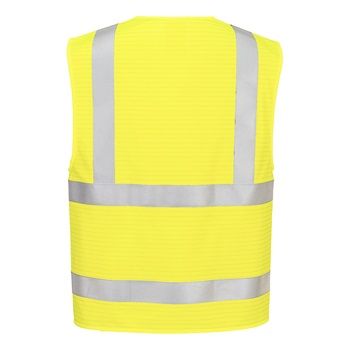 Mellény Bizflame Hi-Vis FR cipzáras jól láthatósági