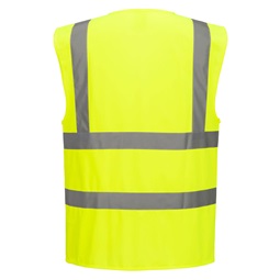 Mellény jól láthatósági zippzáros