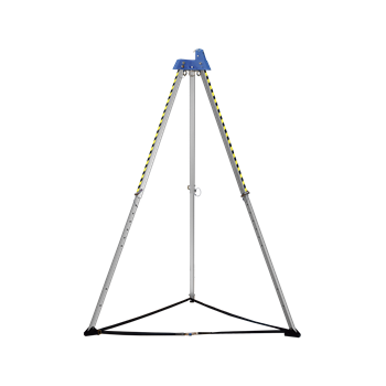 Mentőállvány Irudek IRUPOD, 3 rögzítőgyűrűvel, 3 ember használhatja egyszerre, szürke, 115-215cm
